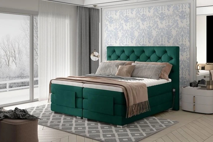 PUNTAS boxspring postel 160x200 s elektrickým polohováním