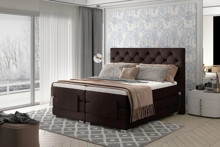 PUNTAS boxspring postel 160x200 s elektrickým polohováním