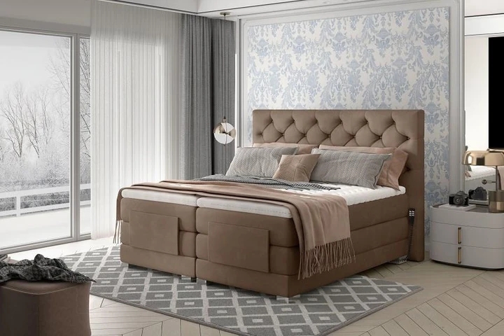 PUNTAS boxspring postel 160x200 s elektrickým polohováním