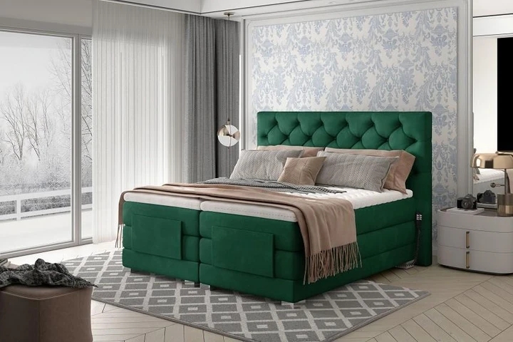 PUNTAS boxspring postel 160x200 s elektrickým polohováním