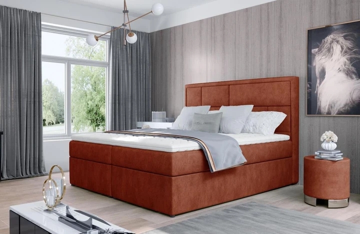 MILKA 180x200 boxspring postel
