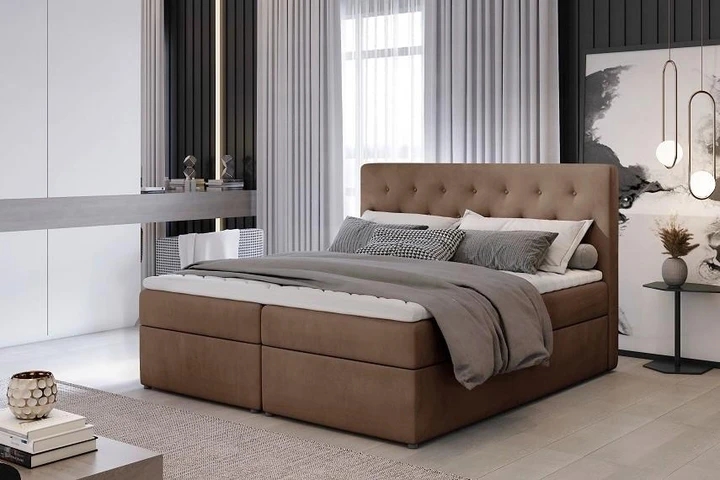 NORA 160x200 boxspring postel s úložným prostorem