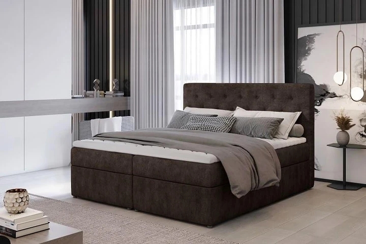 NORA 160x200 boxspring postel s úložným prostorem