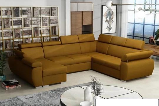 SEATTLE 6 rozkládací sedací souprava do U s polohovacími opěrkami