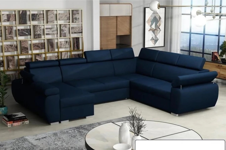 SEATTLE 6 rozkládací sedací souprava do U s polohovacími opěrkami