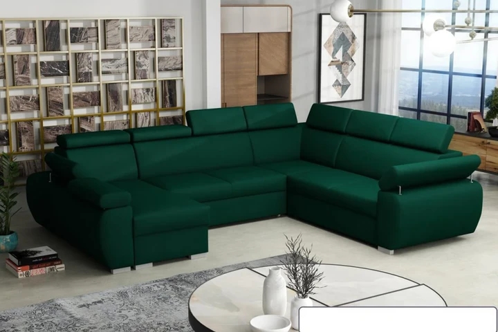 SEATTLE 6 rozkládací sedací souprava do U s polohovacími opěrkami