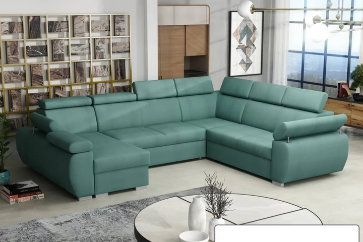 SEATTLE 6 rozkládací sedací souprava do U s polohovacími opěrkami