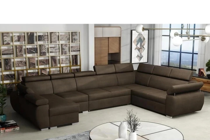 SEATTLE 7 rozkládací sedací souprava do U s polohovacími opěrkami