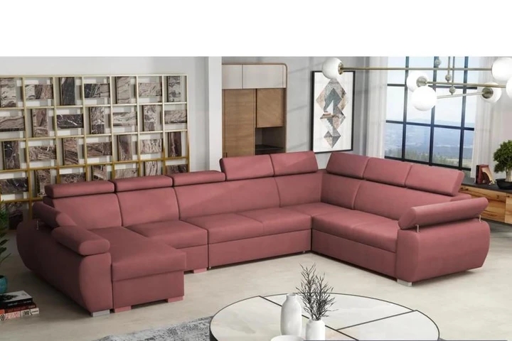 SEATTLE 7 rozkládací sedací souprava do U s polohovacími opěrkami