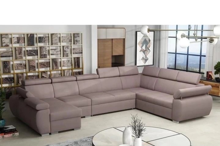 SEATTLE 7 rozkládací sedací souprava do U s polohovacími opěrkami