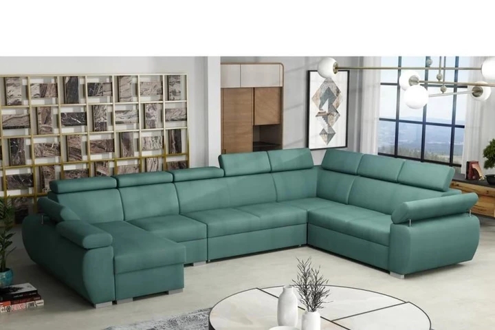 SEATTLE 7 rozkládací sedací souprava do U s polohovacími opěrkami