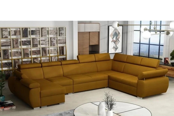 SEATTLE 7 rozkládací sedací souprava do U s polohovacími opěrkami