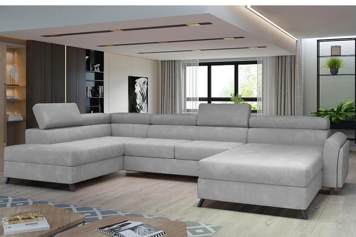 ERIK rozkládací sedací souprava ve tvaru U s úložným prostorem