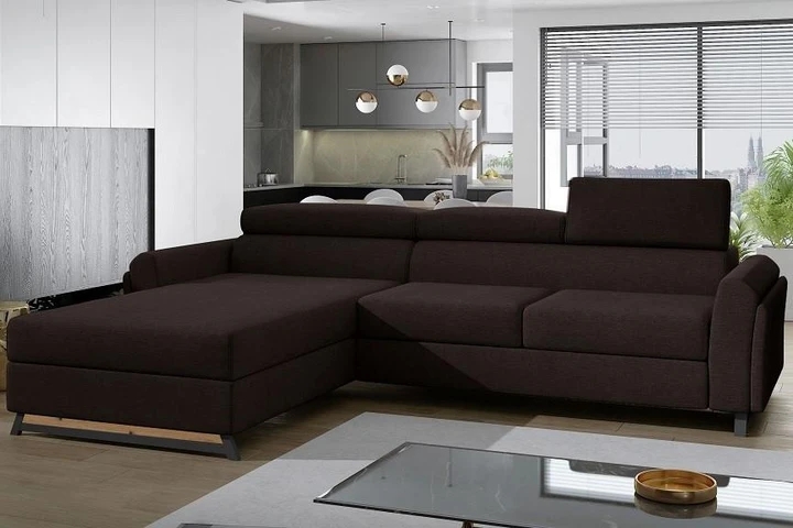 MARU moderní rozkládací rohová sedačka s úložným prostorem