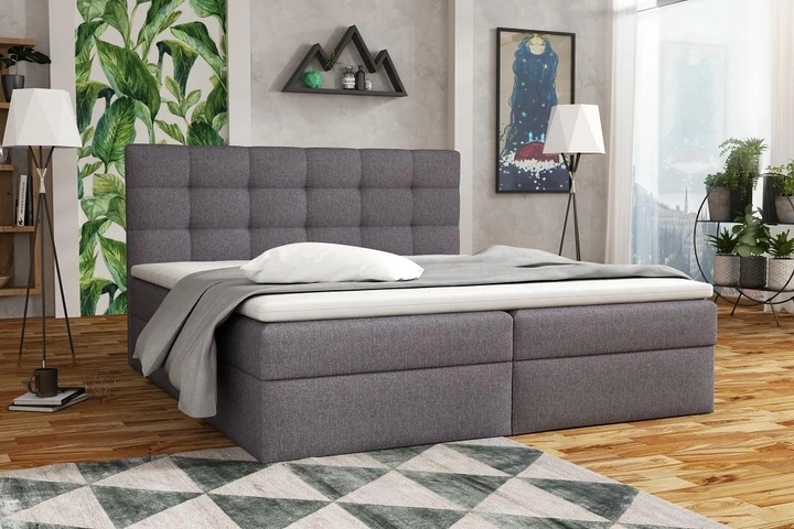 APIRO kontinentální postel boxspring 180x200 s úložným prostorem