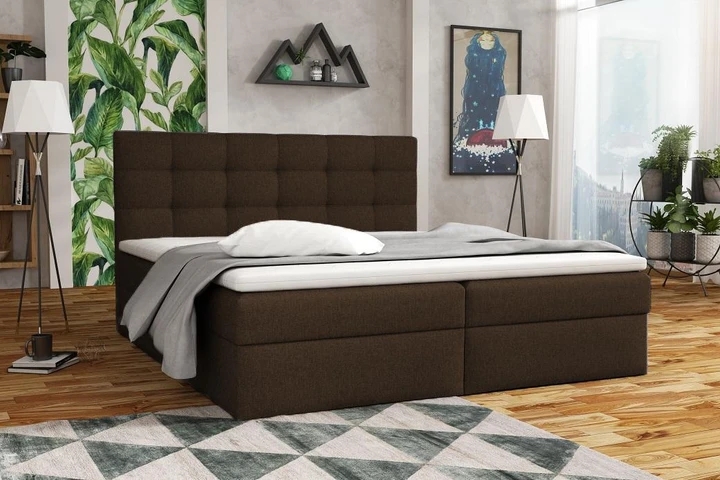 APIRO kontinentální postel boxspring 180x200 s úložným prostorem