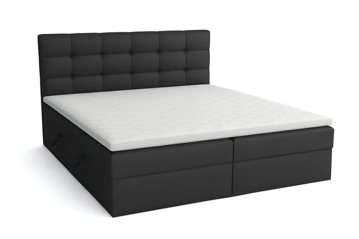 APIRO kontinentální postel boxspring 200x200 s úložným prostorem