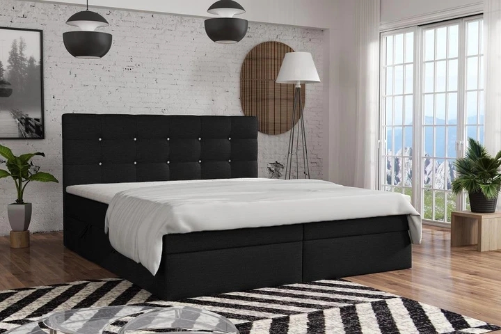 FERNO kontinentální postel boxspring 140x200 s úložným prostorem
