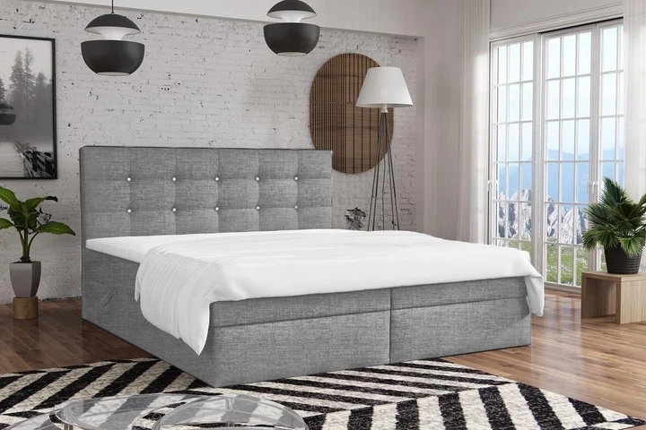 FERNO kontinentální postel boxspring 160x200 s úložným prostorem