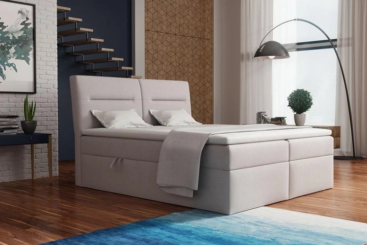 CASINO kontinentální postel boxspring 140x200 s úložným prostorem