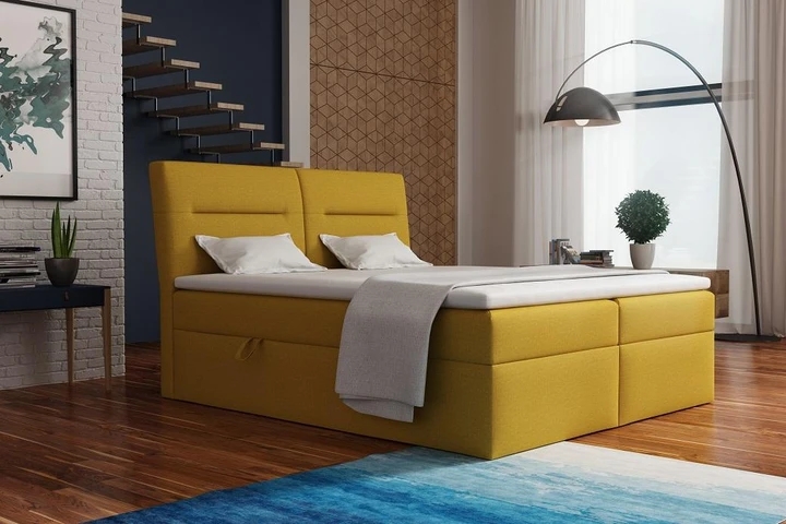 CASINO kontinentální postel boxspring 140x200 s úložným prostorem