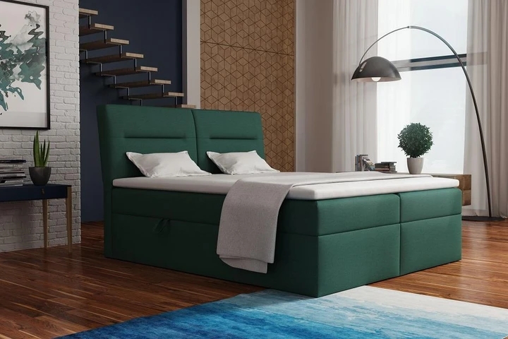 CASINO kontinentální postel boxspring 140x200 s úložným prostorem