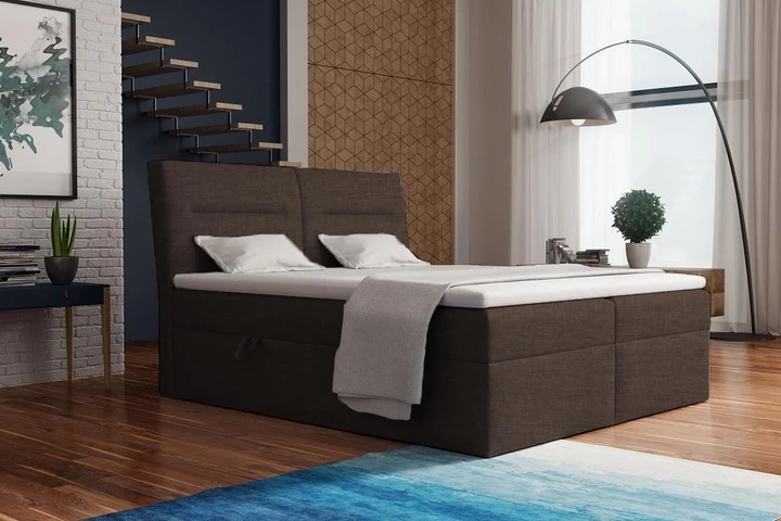CASINO kontinentální postel boxspring 140x200 s úložným prostorem