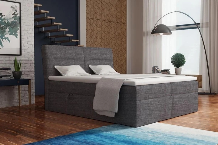 CASINO kontinentální postel boxspring 140x200 s úložným prostorem