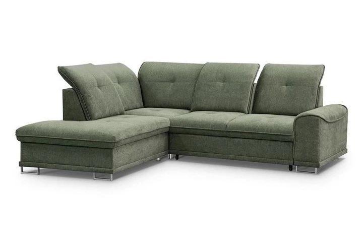 HANA rozkládací rohová sedací souprava s polohovacími záhlavníky