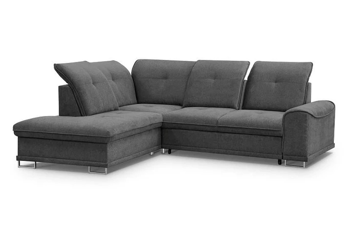 HANA rozkládací rohová sedací souprava s polohovacími záhlavníky