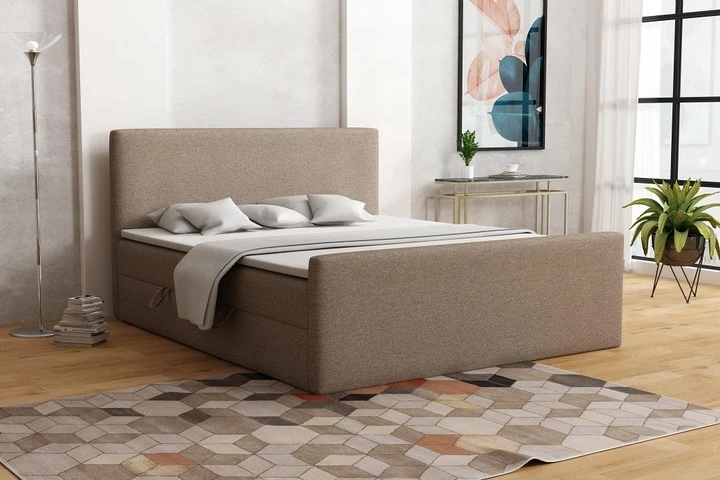 ZITA kontinentální postel boxspring 180x200 s úložným prostorem