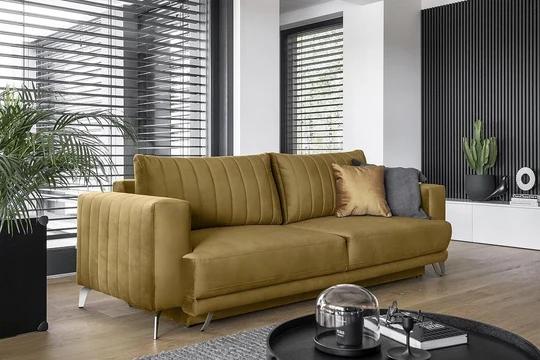 ISELE moderní rozkládací pohovka s úložným prostorem