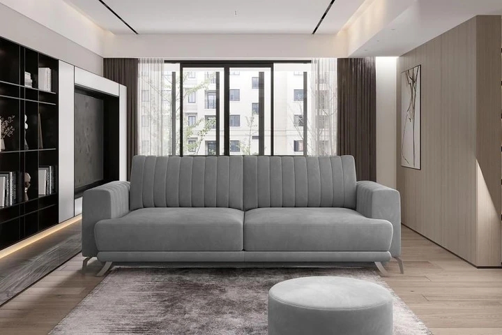 ISELE moderní rozkládací pohovka s úložným prostorem