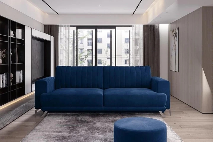 ISELE moderní rozkládací pohovka s úložným prostorem