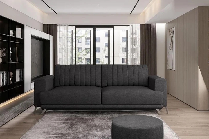 ISELE moderní rozkládací pohovka s úložným prostorem