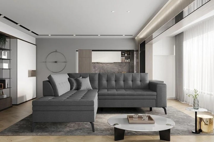 SALETO moderní rohová sedačka s rozkladem