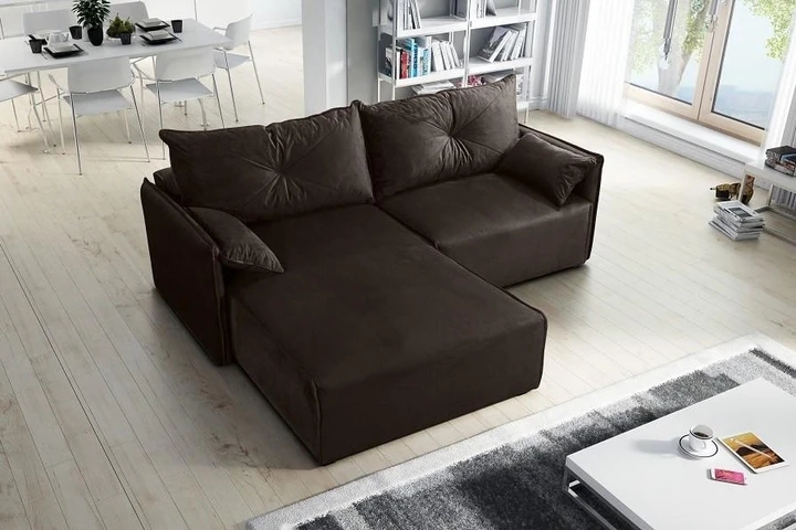 NOEL designová rozkládací rohová sedačka s úložným prostorem