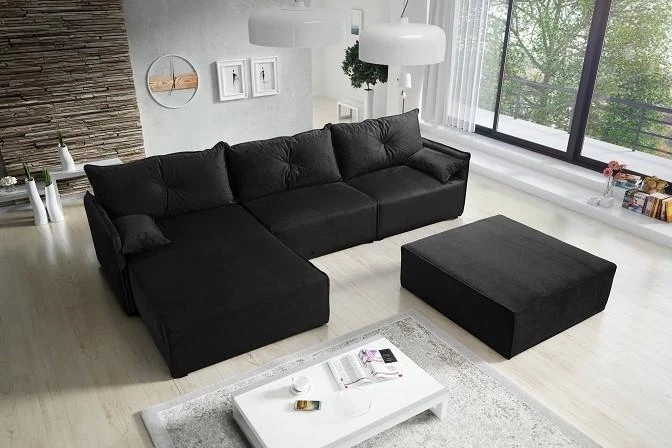 NOEL II designová rozkládací rohová sedačka s úložným prostorem