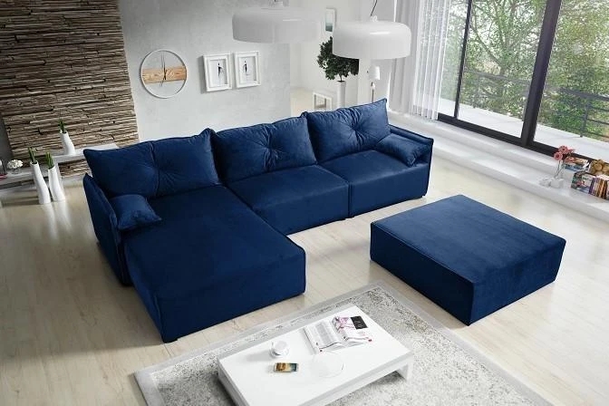 NOEL II designová rozkládací rohová sedačka s úložným prostorem
