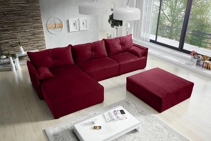 NOEL II designová rozkládací rohová sedačka s úložným prostorem