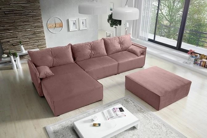 NOEL II designová rozkládací rohová sedačka s úložným prostorem