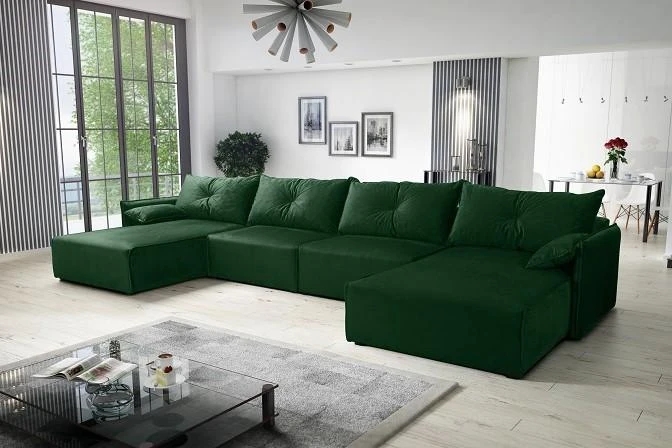 NOEL U designová rozkládací sedačka do U s úložným prostorem