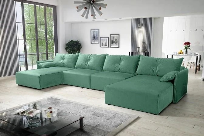 NOEL U designová rozkládací sedačka do U s úložným prostorem