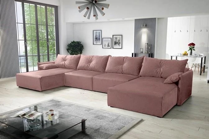 NOEL U designová rozkládací sedačka do U s úložným prostorem