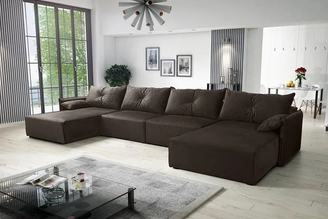 NOEL U designová rozkládací sedačka do U s úložným prostorem