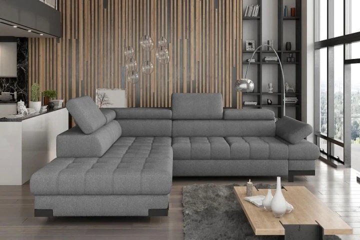 BRINE L sedací souprava s polohovacími záhlavníky