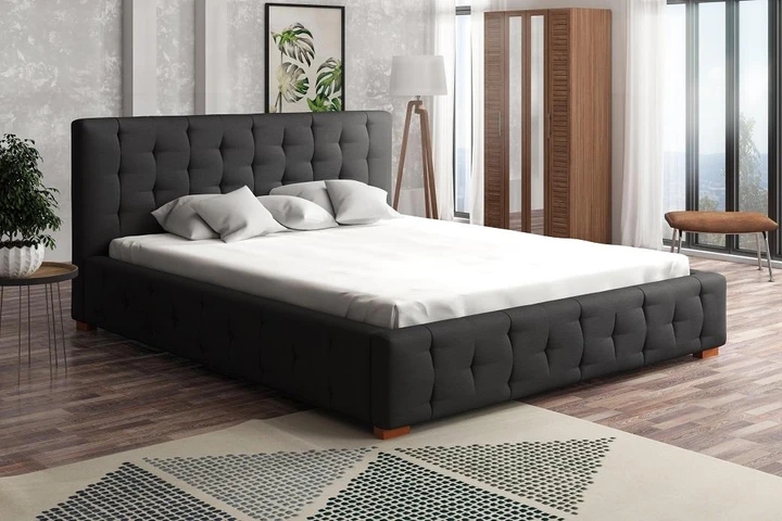 MONTORIO 200x200 elegantní čalouněná postel s prošitím