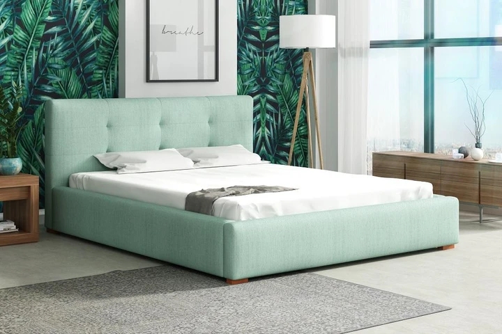 NOCETO 160x200 elegantní čalouněná postel s prošitím