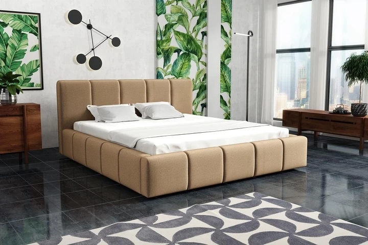 VALERA 180x200 moderní čalouněná postel s úložným prostorem