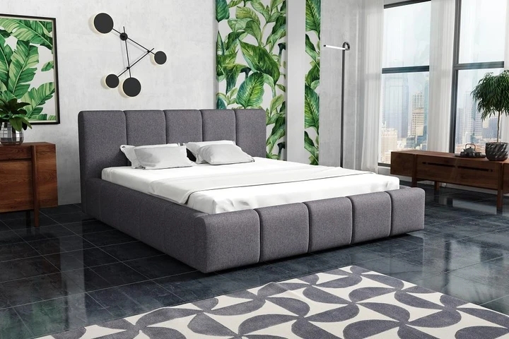 VALERA 180x200 moderní čalouněná postel s úložným prostorem